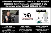 Unintended Consequences: Why U.S. AFV Adoption Increases Fleet Gasoline Consumption & GHG Emissions under Federal CAFE/GHG Policy Jeremy J. Michalek Professor.