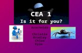 CEA 1 Is it for you? Arachnids Christie Bradley Chloe Kyle.