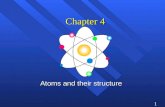 1 Chapter 4 Atoms and their structure 2 History of the atom n Not the history of atom, but really the idea of the atom n The original idea - Ancient.