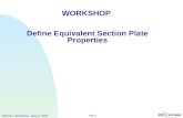 WS-1 WORKSHOP Define Equivalent Section Plate Properties NAS121, Workshop, May 6, 2002.