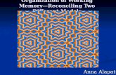 Organization of Working Memory— Reconciling Two Different Models Anna Alapatt.