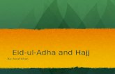 Eid-ul-Adha and Hajj Eid-ul-Adha and Hajj By: Azraf Khan.