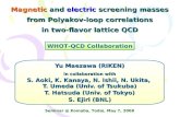 WHOT-QCD Collaboration Yu Maezawa (RIKEN) in collaboration with S. Aoki, K. Kanaya, N. Ishii, N. Ukita, T. Umeda (Univ. of Tsukuba) T. Hatsuda (Univ. of.