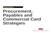 Procurement, Payables and Commercial Card Strategies Financial Services.