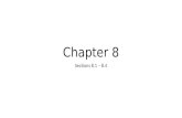 Chapter 8 Sections 8.1 – 8.4. Bell Ringer I CAN: