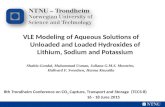VLE Modeling of Aqueous Solutions of Unloaded and Loaded Hydroxides of Lithium, Sodium and Potassium Shahla Gondal, Muhammad Usman, Juliana G.M.S. Monteiro,