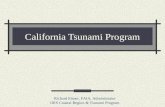 California Tsunami Program Richard Eisner, FAIA, Administrator OES Coastal Region & Tsunami Program.