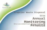 Deanna Streifel Environmental Engineering Officer Arnprior Waste Disposal Site Annual Monitoring Results.