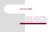 (14-2) UML Instructor - Andrew O’Fallon CptS 122 (December 2, 2015) Washington State University.