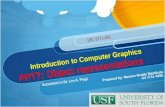 Introduction to Computer Graphics PPT7: Object representations Submitted to Dr. Les A. Piegl Prepared by- Naveen Reddy Maddirala -U# 7711-4398. 1 EEL 5771-001.