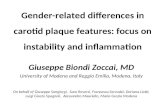 Gender-related differences in carotid plaque features: focus on instability and inflammation Giuseppe Biondi Zoccai, MD University of Modena and Reggio.