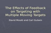 The Effects of Feedback on Targeting with Multiple Moving Targets David Mould and Carl Gutwin.