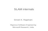 SLAM internals Sriram K. Rajamani Rigorous Software Engineering Microsoft Research, India.