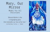 Mary, Our Mirror Model for All Christians “Blessed Mother is like a magnifying glass that intensifies our love of her Son.” Archbishop Fulton J. Sheen.