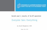 Second year’s results of Ge-GP operation Second year’s results of Ge-GP operation Everyone Sees Everything By David Marghania CSPA Skopje, May, 2013.