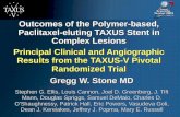 Outcomes of the Polymer-based, Paclitaxel-eluting TAXUS Stent in Complex Lesions Principal Clinical and Angiographic Results from the TAXUS-V Pivotal Randomized.
