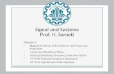 Signal and Systems Prof. H. Sameti Chapter 6: Magnitude/Phase of Transforms and Frequency Responses Linear and Nonlinear Phase Ideal and Nonideal Frequency-Selective.