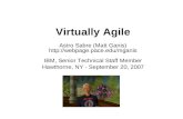 Virtually Agile Astro Sabre (Matt Ganis)  IBM, Senior Technical Staff Member Hawthorne, NY - September 20, 2007.