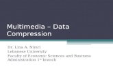 Multimedia – Data Compression Dr. Lina A. Nimri Lebanese University Faculty of Economic Sciences and Business Administration 1 st branch.