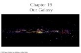 Chapter 19 Our Galaxy. 19.1 The Milky Way Revealed Our goals for learning What does our galaxy look like? How do stars orbit in our galaxy?