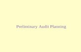 Preliminary Audit Planning. An Overview of an Independent Audit of Financial Statements Steps:Elements Risk AssessmentPre-engagement activities Preliminary.