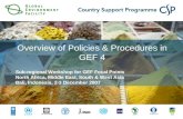 Overview of Policies & Procedures in GEF 4 Sub-regional Workshop for GEF Focal Points North Africa, Middle East, South & West Asia Bali, Indonesia, 2-3.