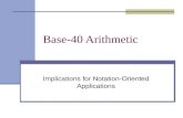 Base-40 Arithmetic Implications for Notation-Oriented Applications.