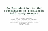 An Introduction to the Foundations of Excellence Self-study Process John N. Gardner, President Andrew K. Koch, Executive Vice President Foundations of.