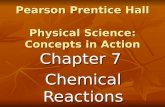 Pearson Prentice Hall Physical Science: Concepts in Action Chapter 7 Chemical Reactions.