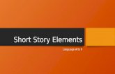 Short Story Elements Language Arts 9. Plot The storyline.