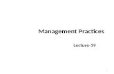 Management Practices Lecture-19 1. Recap Personality Traits The Big Five Traits Traits and Managers – Values – Moods 2.