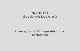 NATS 101 Section 4: Lecture 2 Atmospheric Composition and Structure.