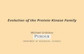 Evolution of the Protein Kinase Family Michael Gribskov DEPARTMENT OF BIOLOGICAL SCIENCES.