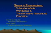 S hanai & P seudosphere : Cultural Artefacts Worldviews & Transformative Intercultural Education Bal Chandra Luitel University of Kathmandu University.