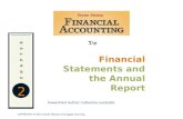 2 PowerPoint Author: Catherine Lumbattis COPYRIGHT © 2011 South-Western/Cengage Learning 7/e Financial Statements and the Annual Report.