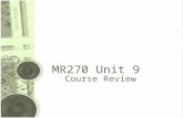 MR270 Unit 9 Course Review. MT Client Problems or questions for this unit? Corrections from unit 8. Tips for unit 9 and the final.