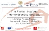 EUROPEAN RESEARCH CONFERENCE Families, Housing and Homelessness Dublin, 25th September 2015 The Finnish National Homelessness Strategy Nicholas Pleace,