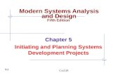 Cis339 Modern Systems Analysis and Design Fifth Edition Chapter 5 Initiating and Planning Systems Development Projects 5.1.