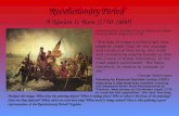 Revolutionary Period A Nation Is Born (1750-1800) Analyze this image. What does the painting depict? What is taking place? Who or what is the focus of.
