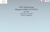 SiD Workshop Magnet DBD STATUS SLAC January 17, 2013 Wes Craddock