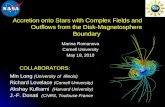 1 Accretion onto Stars with Complex Fields and Outflows from the Disk-Magnetosphere Boundary Marina Romanova Cornell University May 18, 2010 Min Long (University.