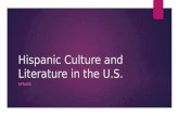 Hispanic Culture and Literature in the U.S. SPN400.