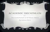 ACADEMIC DECATHLON The Fundamentals of AP Music Theory By Sabino Otero.