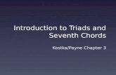 Introduction to Triads and Seventh Chords Kostka/Payne Chapter 3.