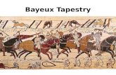 Bayeux Tapestry. William the Conqueror - born 1028 - Ambitious and Energetic -Duke if Normandy, inherited the title from Father -Was not liked because.