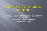 School Counseling and Guidance Program Classroom Guidance Results Christine Cura.