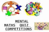 MENTAL MATHS QUIZ COMPETITIONS. Mental Maths books for the year 2015-16 printed by DBTB & distributed to all schools through the respective Zonal Distribution.