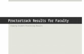 Proctortrack Results for Faculty Viewing Student Proctoring Results.