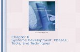 Chapter 6 Systems Development: Phases, Tools, and Techniques .