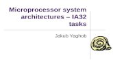 Microprocessor system architectures – IA32 tasks Jakub Yaghob.